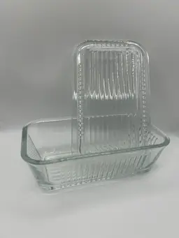 MCM Glass Refrigerador Dish