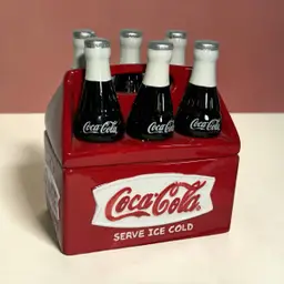 Vintage Houston Harvest COCA COLA 2pc Cookie Jar 6 Pack