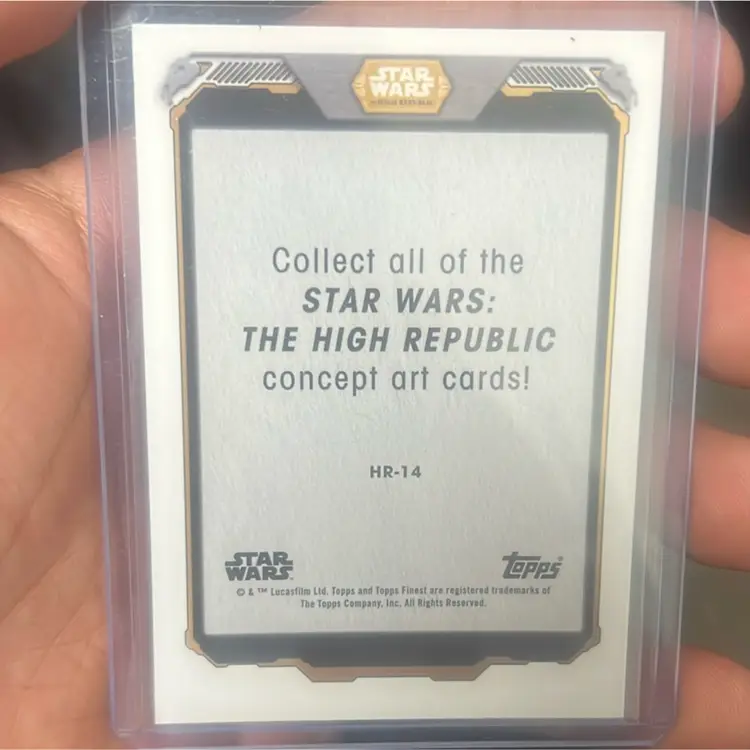 2022 Finest Star Wars High Republic Concept Art #hr-14 Affie Hollow 