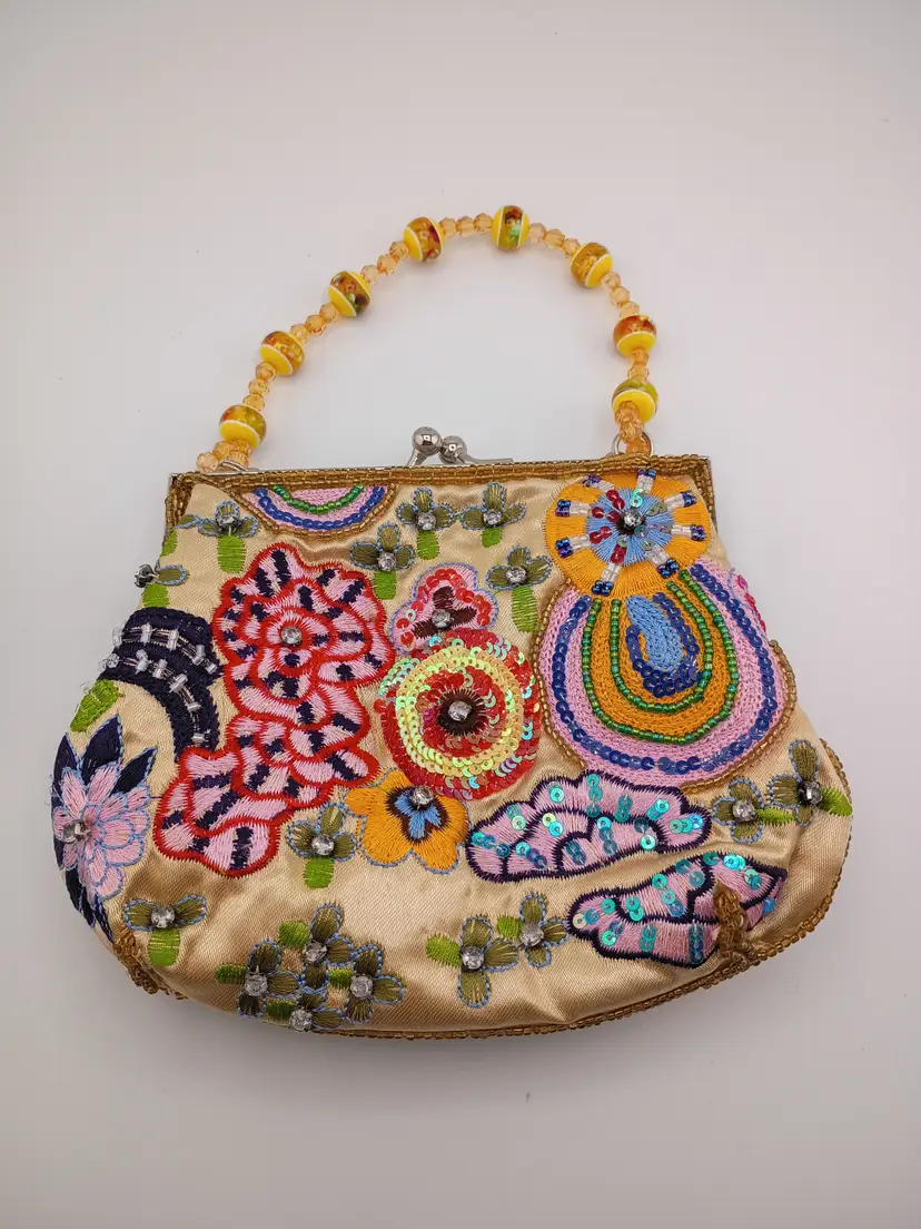 Beaded ForNine purse