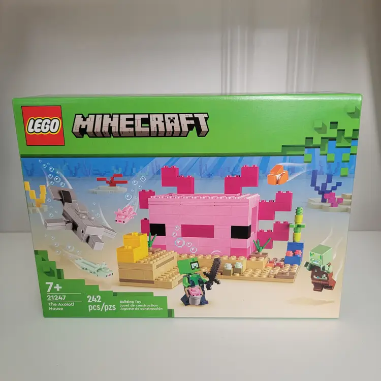 Lego Minecraft 21247 - The Axolotl House, New & Sealed