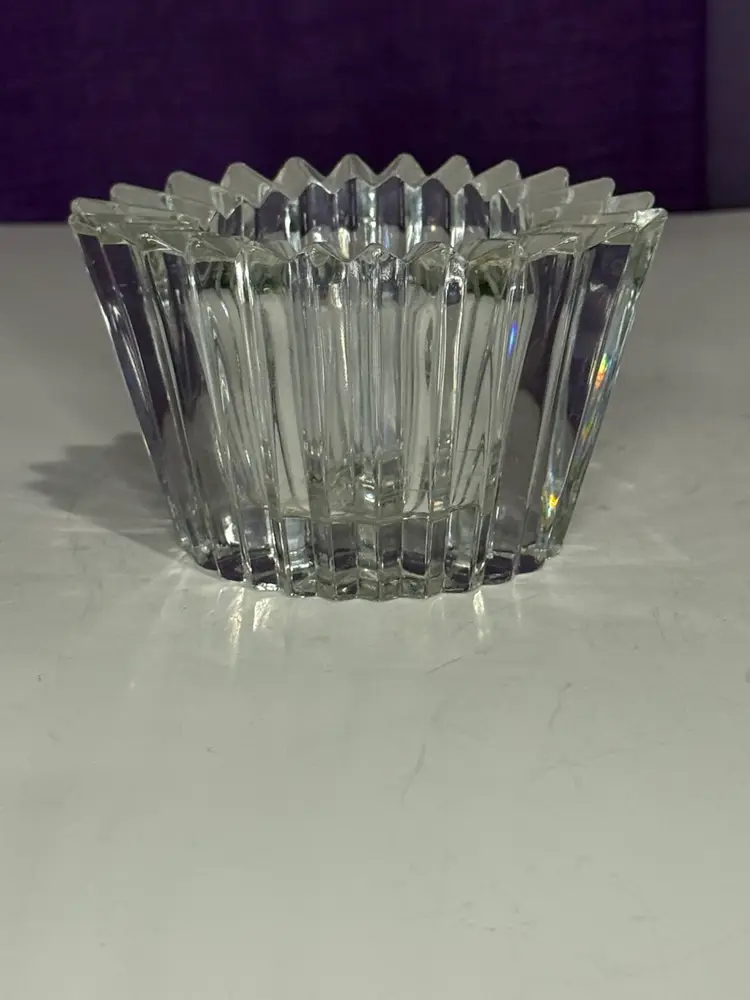 Star-Fluted Crystal Votive (Home Beautiful Japan) 2.5”
