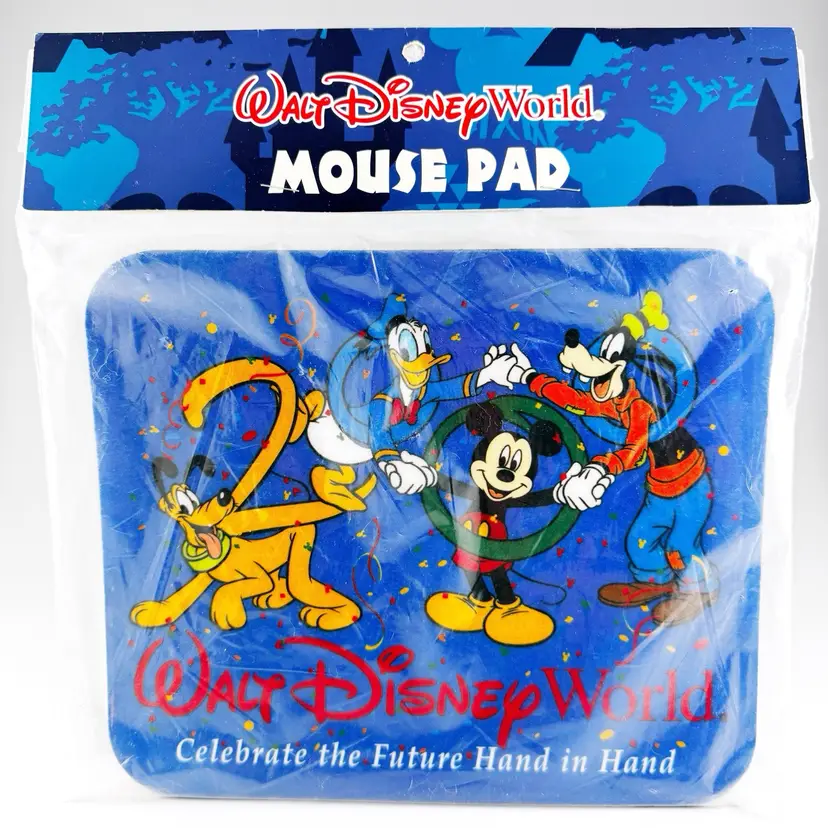 NEW Walt Disney World 2000 Millennium Mouse Pad, Mickey Mouse Donald Duck Goofy & Pluto