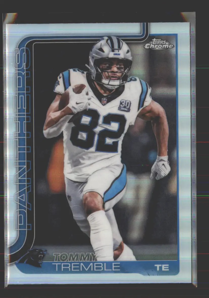 Tommy Tremble 2025 Topps Chrome Refractor #44 - (142) - Carolina Panthers