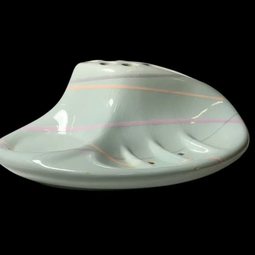 Vohann California Pastel Bathroom Ceramic Caddy 8” X 6” **As Is**