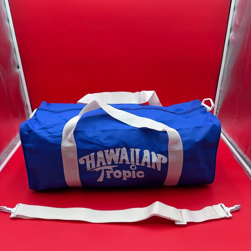 Vintage 20" Hawaiian Tropic Duffle Bag