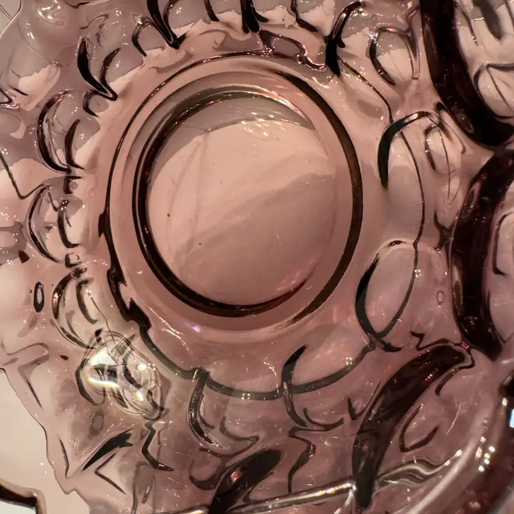 Imperial Glass “Ohio Provincial” Amethyst Bowl & Plate Set