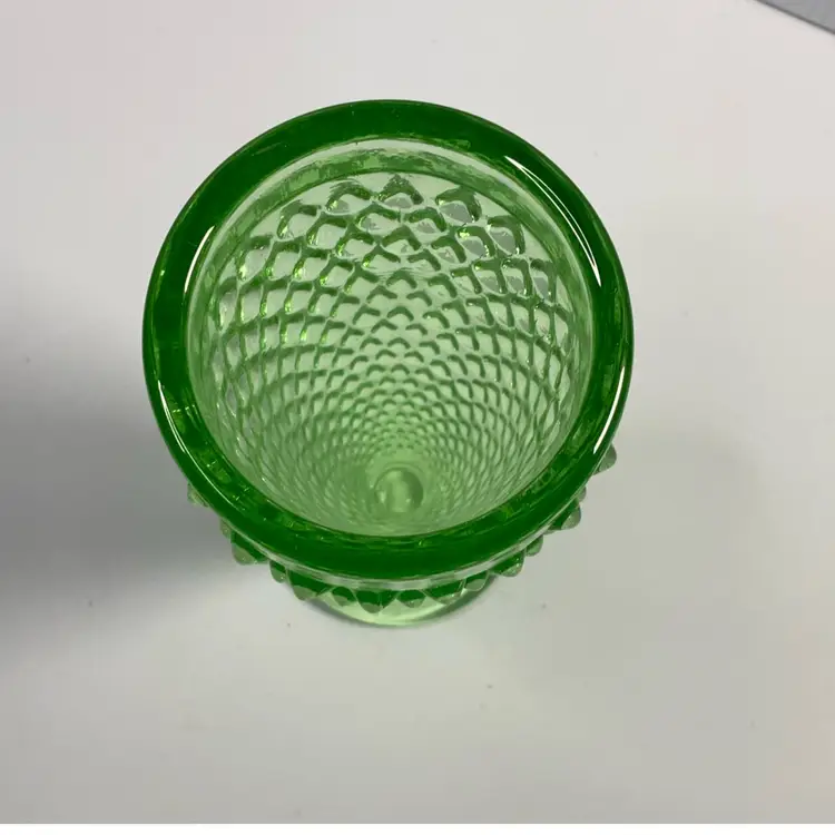Smith Green Hobnail Vase