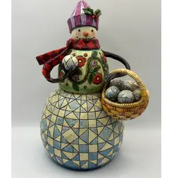 Jim Shore 2006 “Ready To Roll” Snowman  Folk Art  Christmas