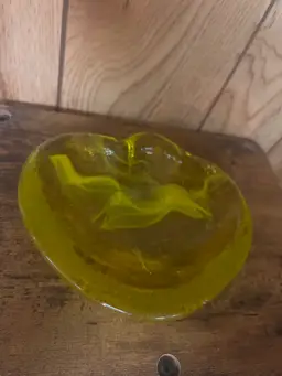 Blenko Yellow Glass Dish