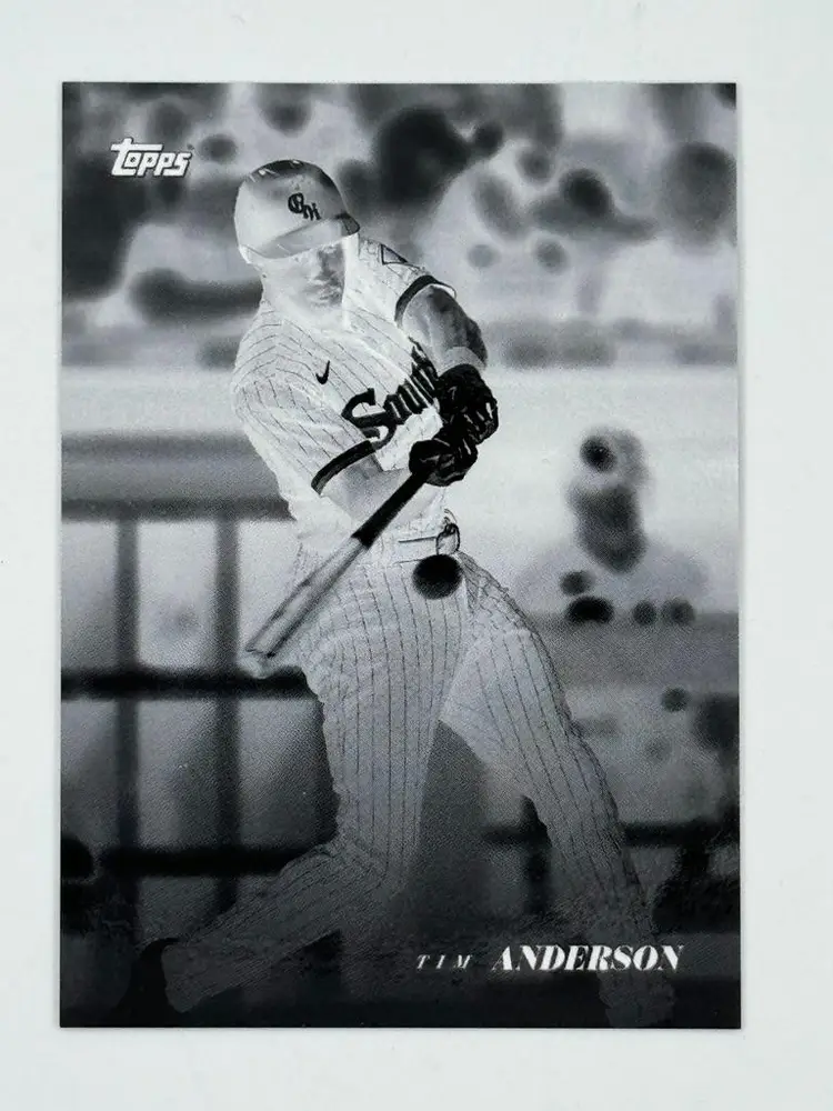 Tim Anderson 2022 Topps Black & White Negative /99 Chicago White Sox