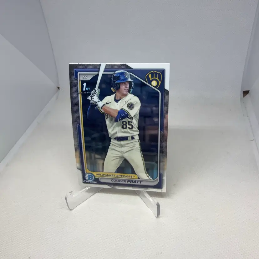 2024 1st Bowman Chrome Cooper Pratt #BCP-137 Brewers