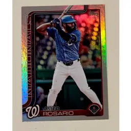 Amed Rosario Rainbow Foil Washington Nationals