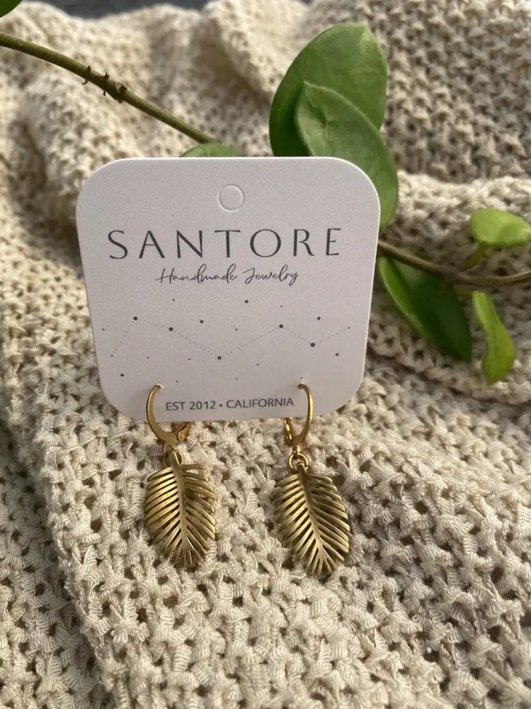 Fern - Palm Earrings