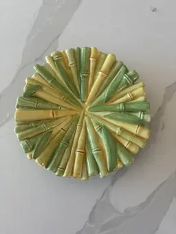 Made In Italy Ceramic Bamboo Plate