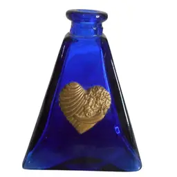 Vintage Miniature Vase Cobalt Blue Glass Small Vase