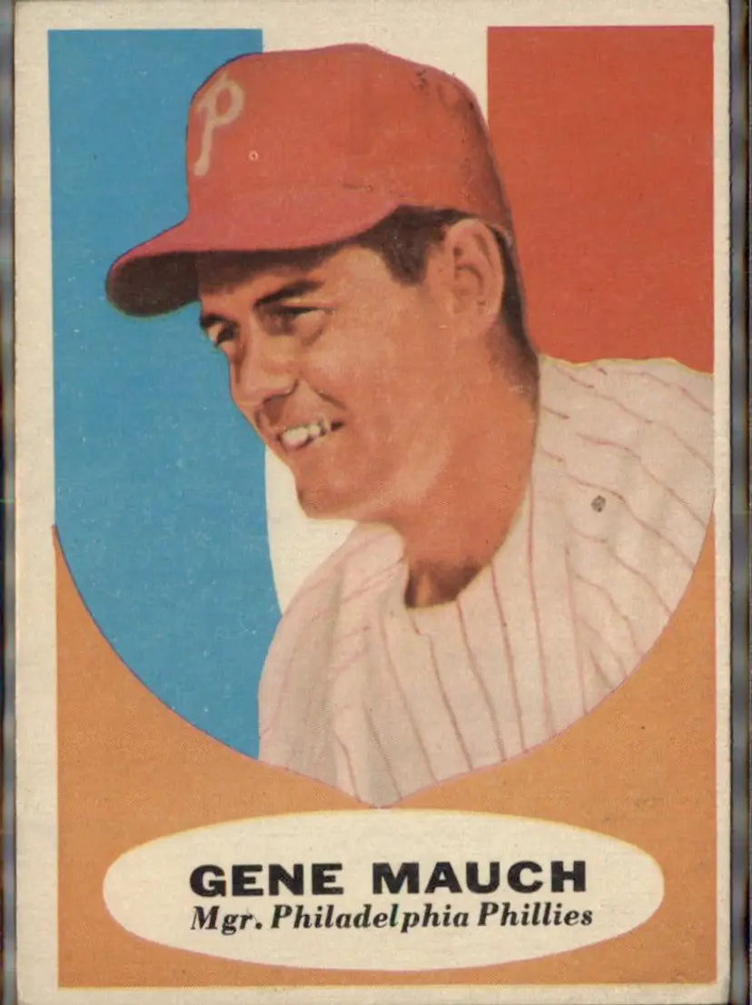 1961 Topps #219 Gene Mauch - ( ) - Philadelphia Phillies