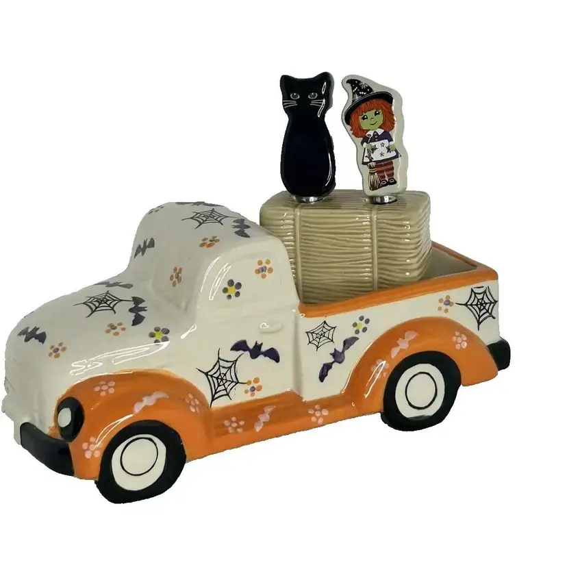 Halloween Carving Pumpkin Spooky Dip Truck with Two (2) Spreaders ~ Temp-tations