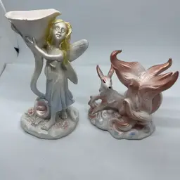 Pair Of Gem Display Figurines