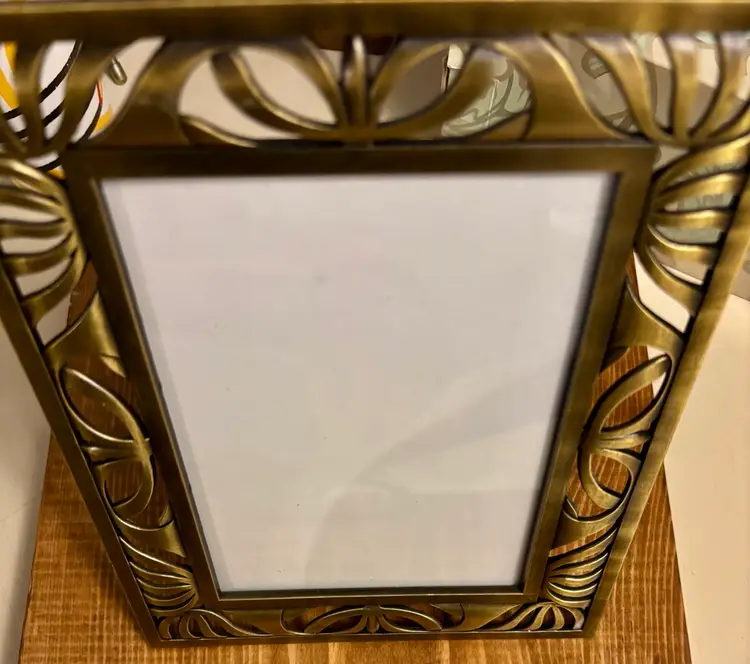 Brass Frame Art Deco Design MCM 5”x7”