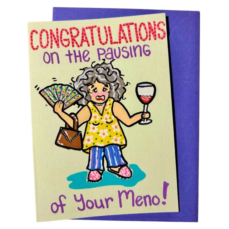 Made By Me, Hand Painted Greeting Card, Congratulations