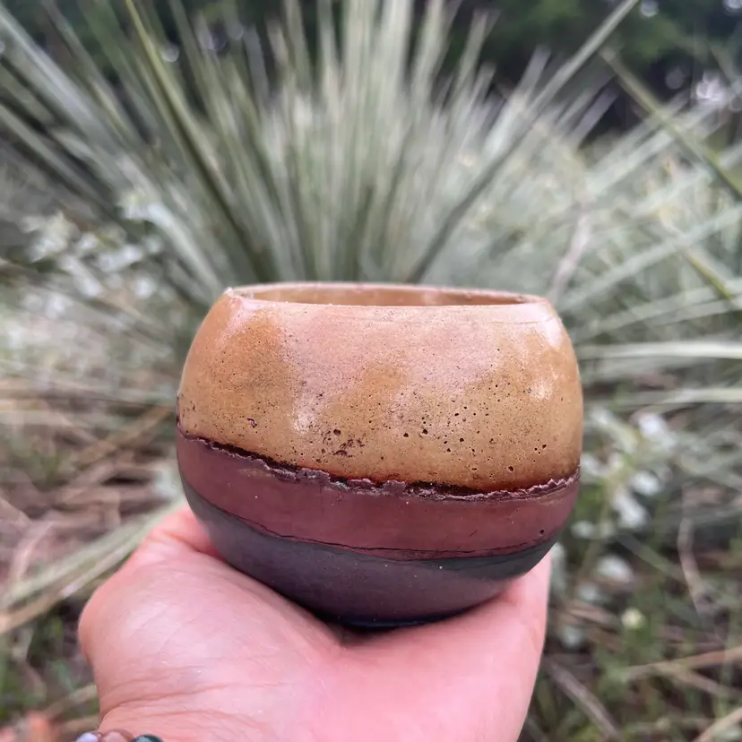 3” Globe Concrete Planter
