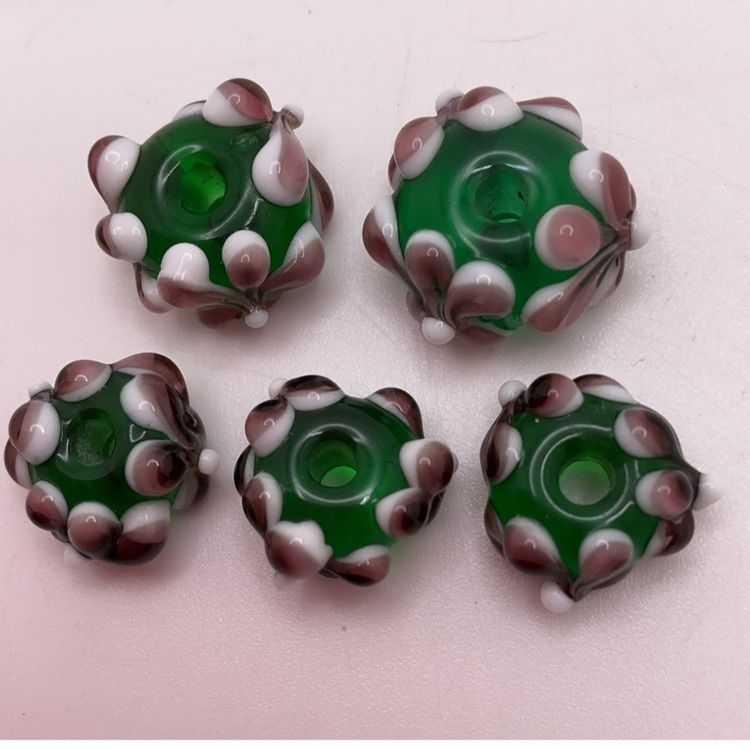 Lampwork Glass Bead Set of 5