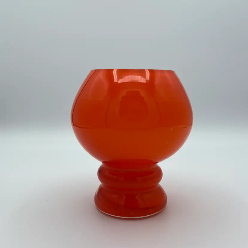 Vintage orange cased vase
