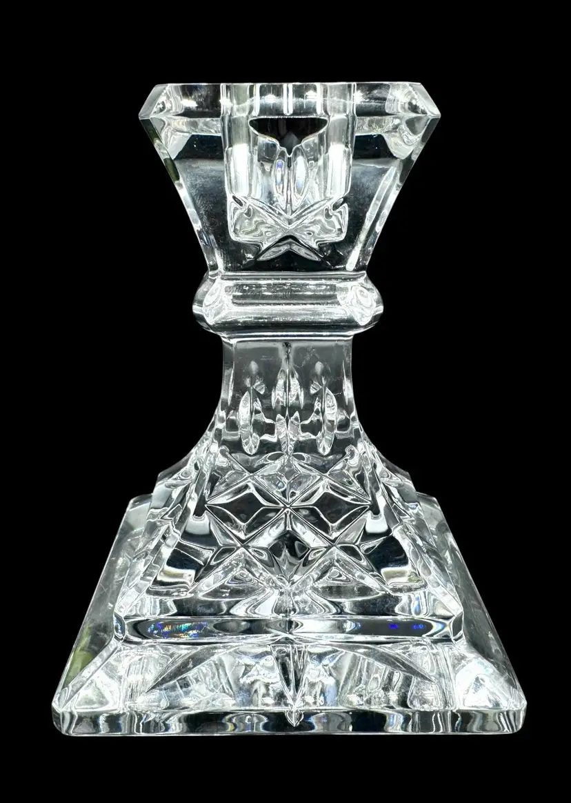 Waterford Lismore Pattern Lead Crystal 4 Single Candlestick Ireland 4”