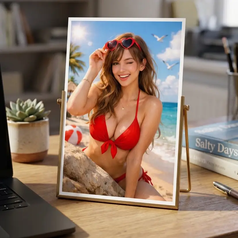 Glamour Bikini Beach Girl 4x6 Photo Print Collectible Art