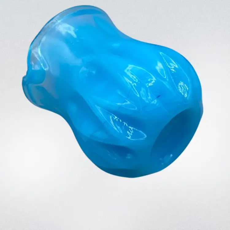 Mini Glass Pitcher Toothpick Holder Blue Slag Opalescent Dagenhart CottageCore