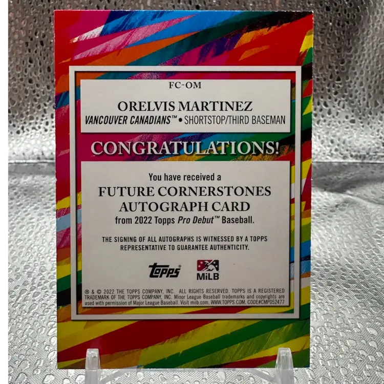 Orelvis Martinez Toronto Blue Jays Auto /50