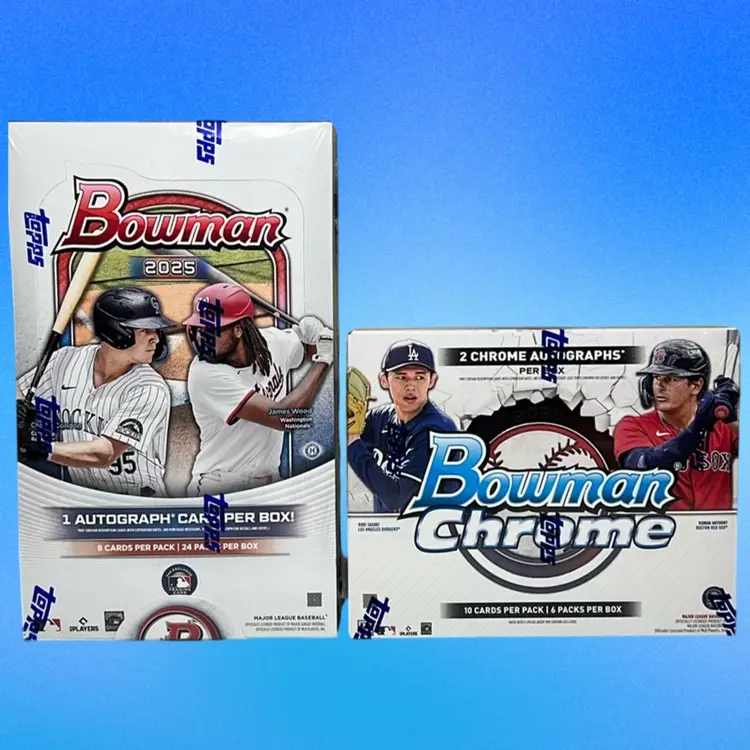 2025 Bowman Hobby/Bowman Chrome Hobby Baseball 2 Box Mixer Live Team Rip #1 MBB1664 (stacked shipping)