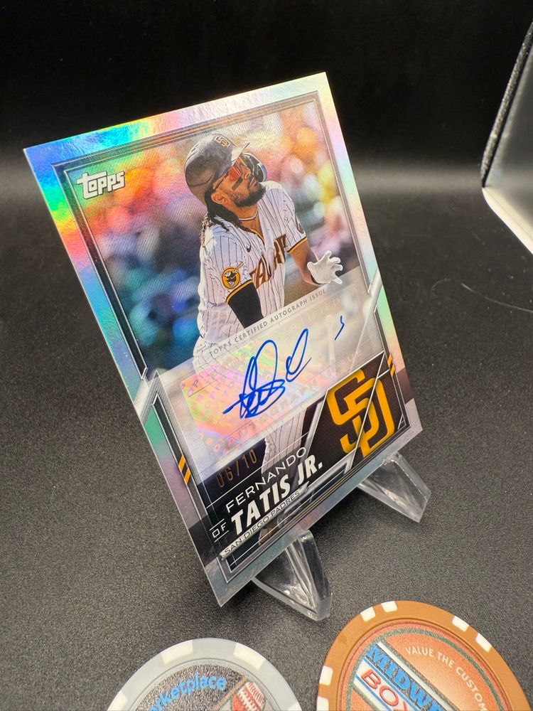Fernando Tatis Auto #6/10 2025 Topps Lids Mitchell & Ness San Diego Padres