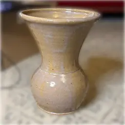 2002 Hand-Signed KC Shirley Studio Pottery Large Fluted Vase