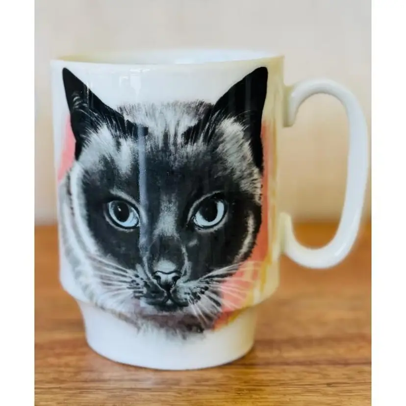 Royal Windsor Bone China England Siamese Cat Coffee/Tea Cup
