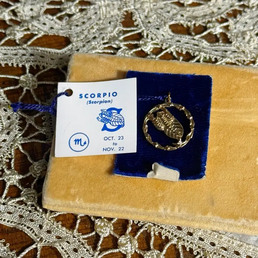 Vintage 1970’s Scorpio Pendant 1”