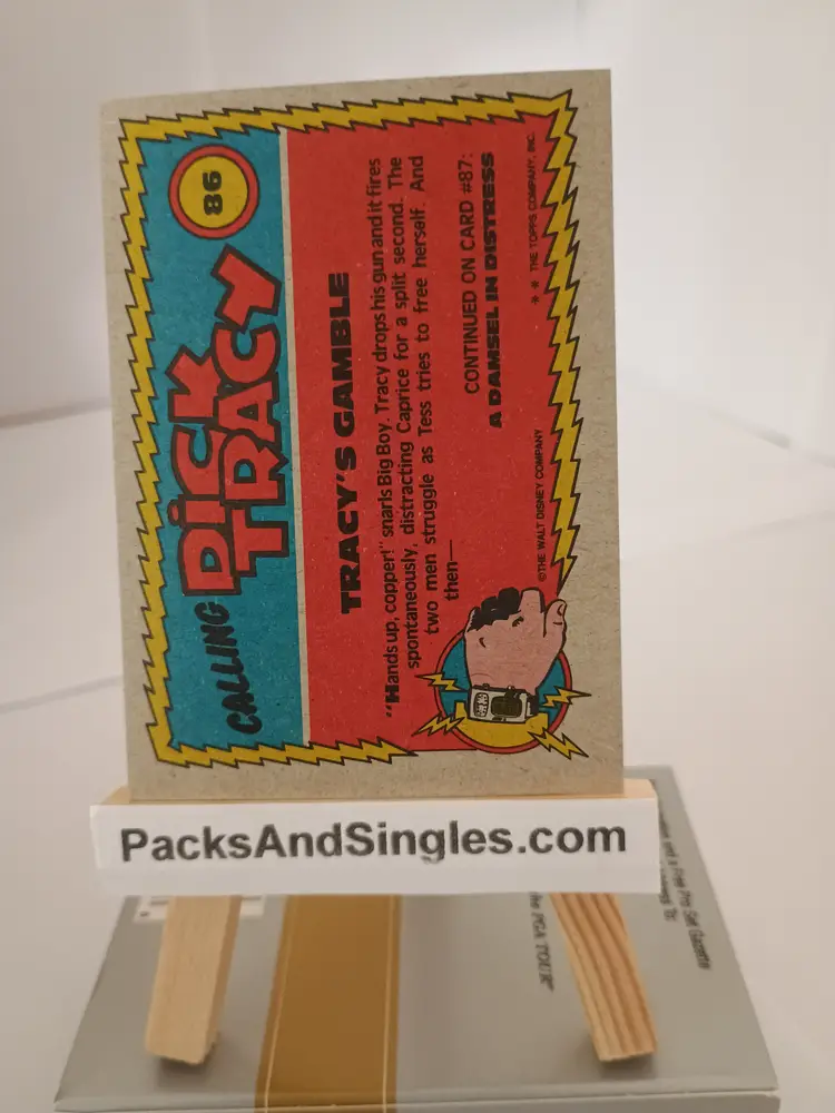 Tracy's Gamble 1990 Topps Walt Disney Dick Tracy Trading Card