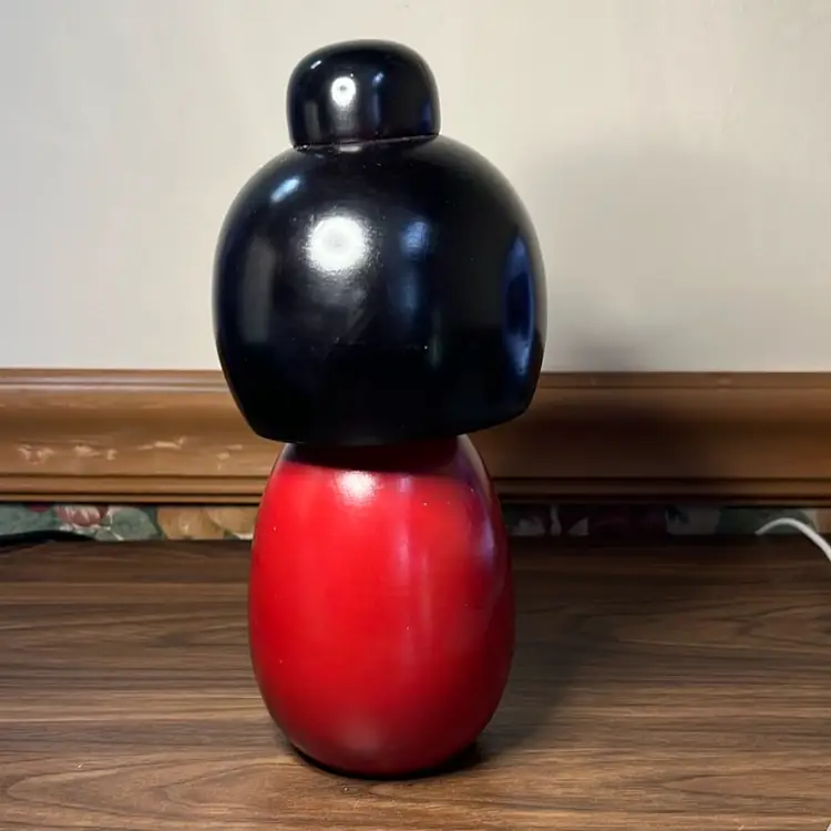 Large Kokeshi Doll Red Kimono