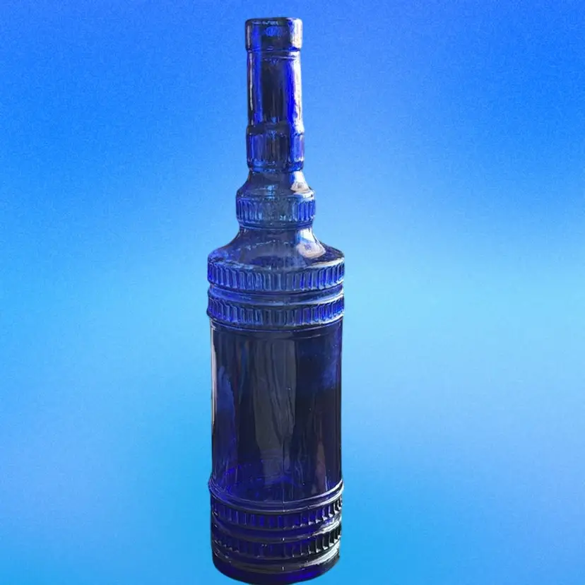 Cobalt Blue Glass Bottle