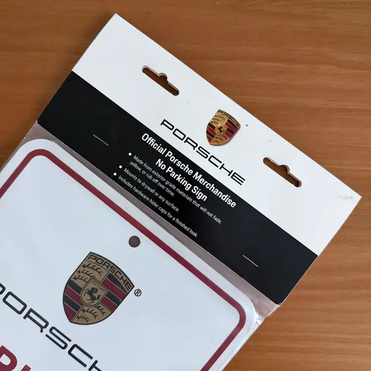Porsche Parking Sign