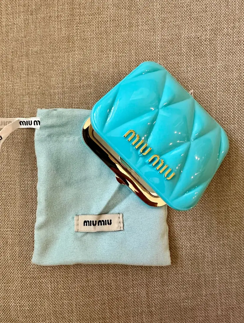 #42 - GWP/VIP MIU MIU COMPACT MIRROR TEAL