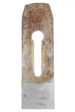 Antique Thick Tapered 2-1/4" Wide Single Iron for Wooden Jack and Fore Planes