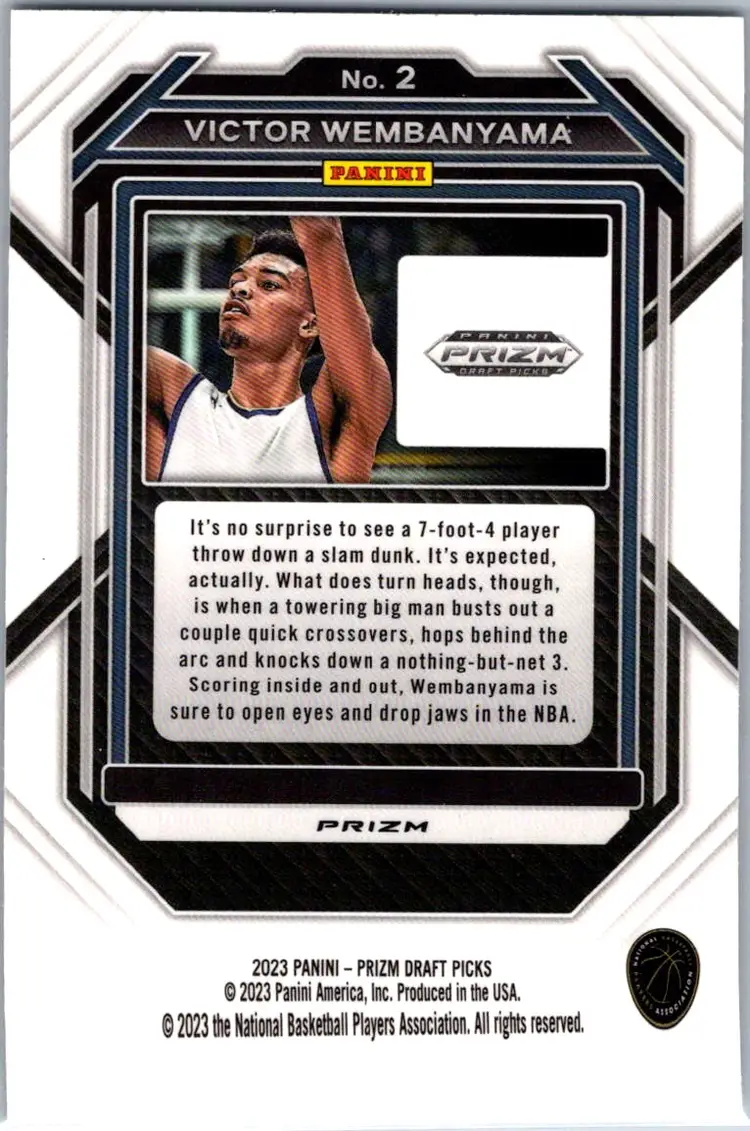 2023 Panini Prizm Victor Wembanyama Rookie Card