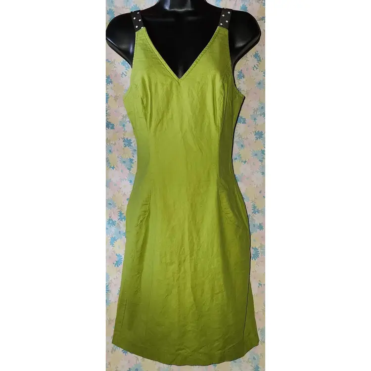 ✨️ 1980s Avocado Dress By "YES Clothing" ✨️