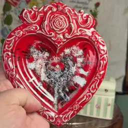 Valentine Heart Dish 6.25”x 5”