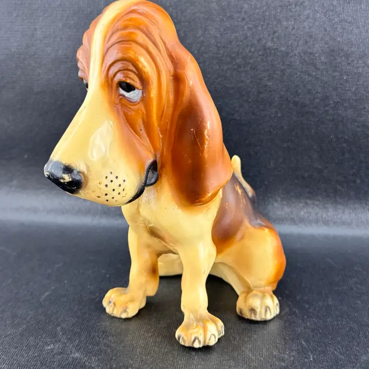 Vintage Breyer Molding Co. Jolly Cholly 7" Basset Hound Dog Hard Plastic