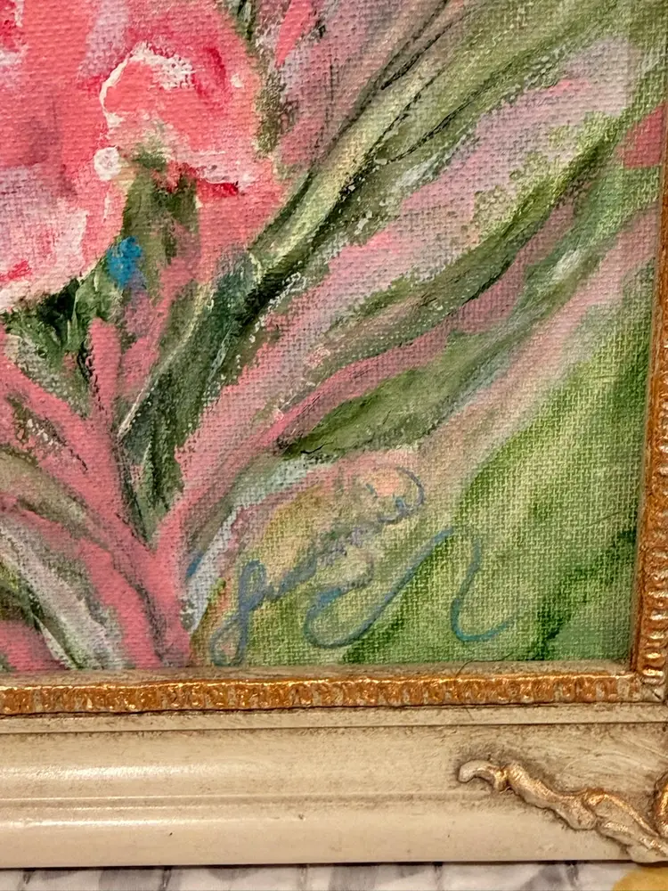 Original Painting - Pink Flowers