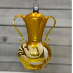 #01 Antique Unsilvered Mercury glass Coffee Pot / Vase Christmas ornament – West Germany