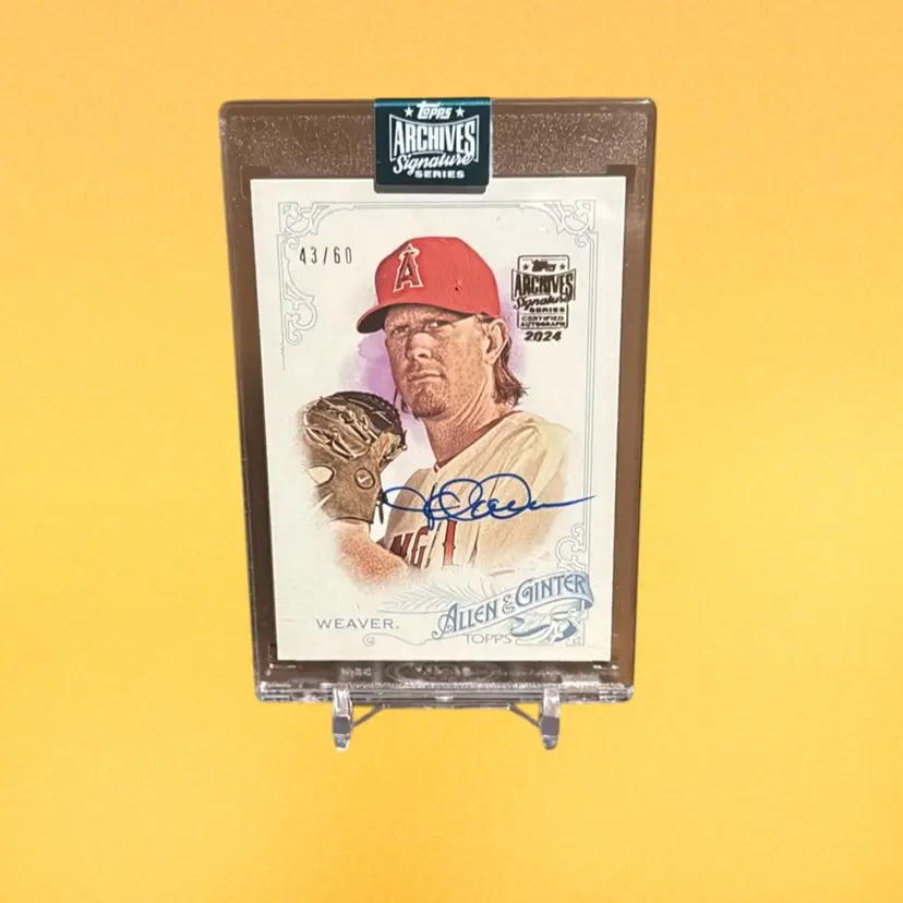 Jered Weaver 2024 Archives Signature Series 43/60 Auto Los Angeles Angels